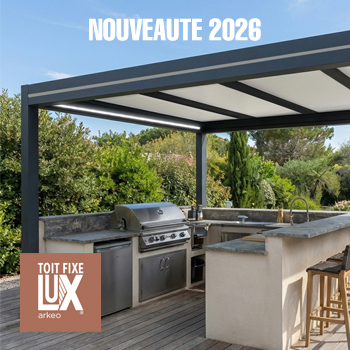 Vente et montage de Pergola aluminium sur mesure à toit fixe Selestat Alsace